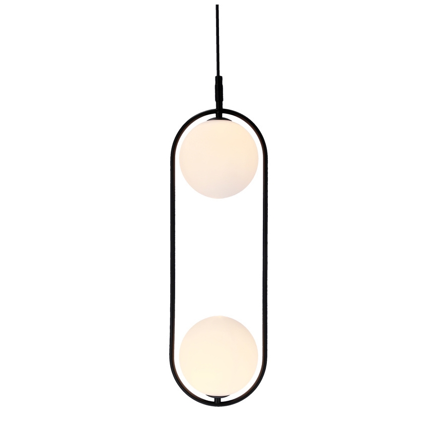 Lestenec na vrvici CORDEL 2xG9/28W/230V črna
