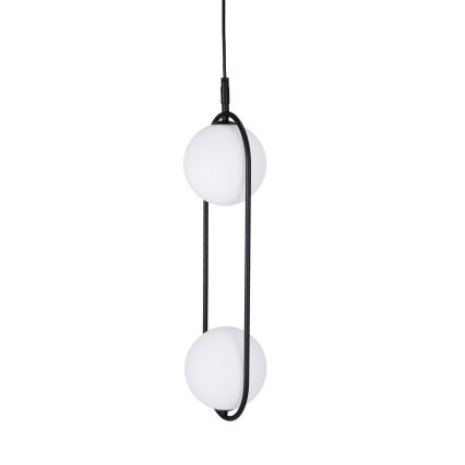 Lestenec na vrvici CORDEL 2xG9/28W/230V črna