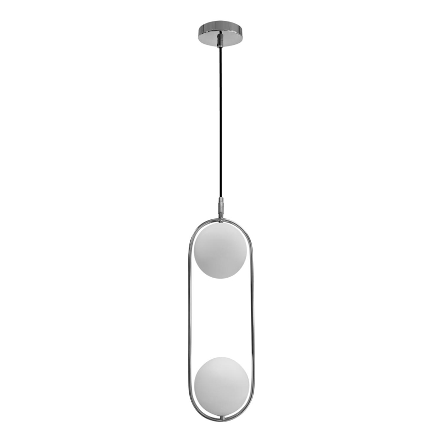 Lestenec na vrvici CORDEL 2xG9/28W/230V sijajni krom