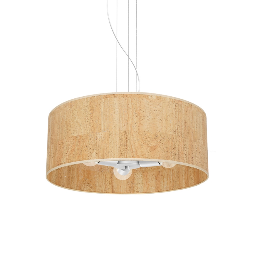 Lestenec na vrvici CORK 3xE27/60W/230V
