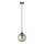 Lestenec na vrvici COSMO 1xE14/10W/230V pr. 14 cm črna/siva