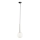 Lestenec na vrvici DAISY 1xG9/12W/230V pr. 14 cm sijajni krom/črna/bela