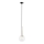 Lestenec na vrvici DAISY 1xG9/12W/230V pr. 14 cm sijajni krom/črna/prozorna