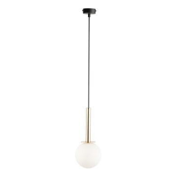 Lestenec na vrvici DAISY 1xG9/12W/230V pr. 14 cm zlata/črna/bela