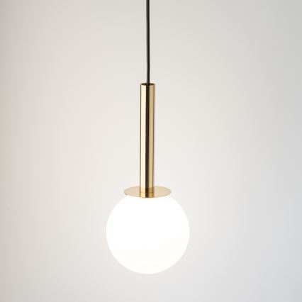 Lestenec na vrvici DAISY 1xG9/12W/230V pr. 14 cm zlata/črna/bela
