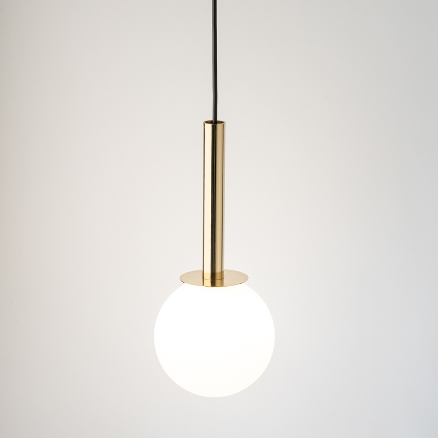 Lestenec na vrvici DAISY 1xG9/12W/230V pr. 14 cm zlata/črna/bela