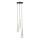 Lestenec na vrvici DAISY 3xG9/12W/230V pr. 27 cm zlata/črna/bela