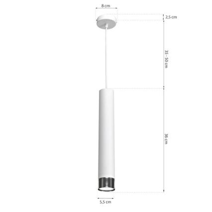 Lestenec na vrvici DANI 1xGU10/8W/230V