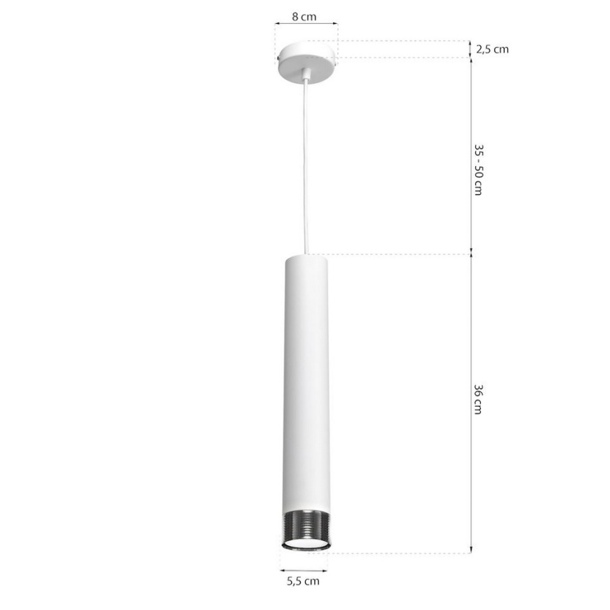 Lestenec na vrvici DANI 1xGU10/8W/230V