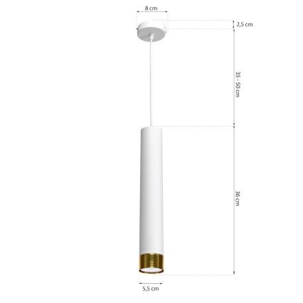 Lestenec na vrvici DANI 1xGU10/8W/230V
