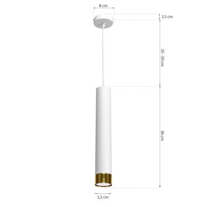 Lestenec na vrvici DANI 1xGU10/8W/230V