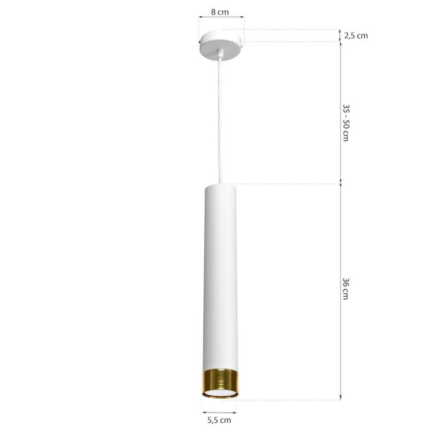 Lestenec na vrvici DANI 1xGU10/8W/230V