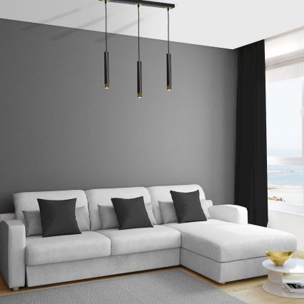 Lestenec na vrvici DANI 3xGU10/8W/230V