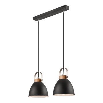 Lestenec na vrvici DANIELLE 2xE27/60W/230V buk