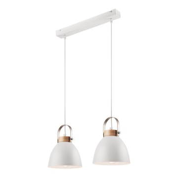 Lestenec na vrvici DANIELLE 2xE27/60W/230V buk