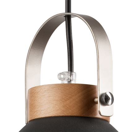Lestenec na vrvici DANIELLE 2xE27/60W/230V bukev