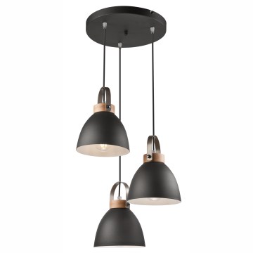 Lestenec na vrvici DANIELLE 3xE27/60W/230V buk