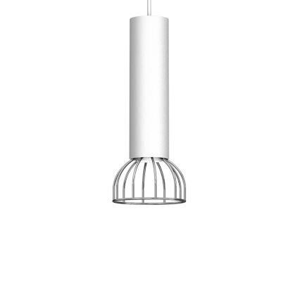 Lestenec na vrvici DANTE 1xGU10/25W/230V srebrn/krom
