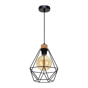 Lestenec na vrvici DIAMENT 1xE27/60W/230V hrast – FSC certifikat