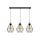 Lestenec na vrvici DIAMENT 3xE27/60W/230V hrast – FSC certifikat