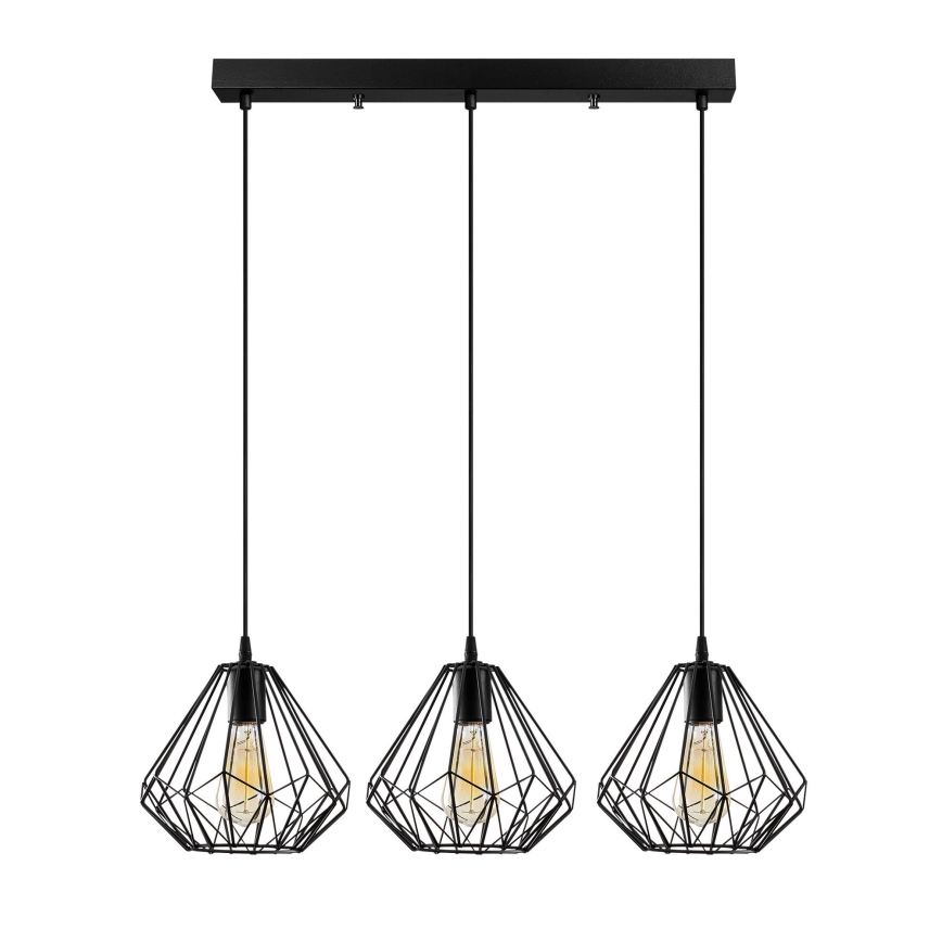 Lestenec na vrvici DIAMOND 3xE27/100W/230V