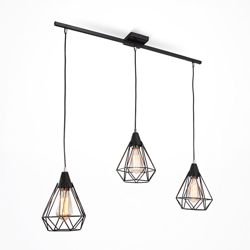Lestenec na vrvici DIAMOND 3xE27/60W/230V 83 cm