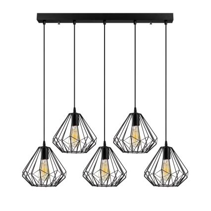 Lestenec na vrvici DIAMOND 5xE27/100W/230V
