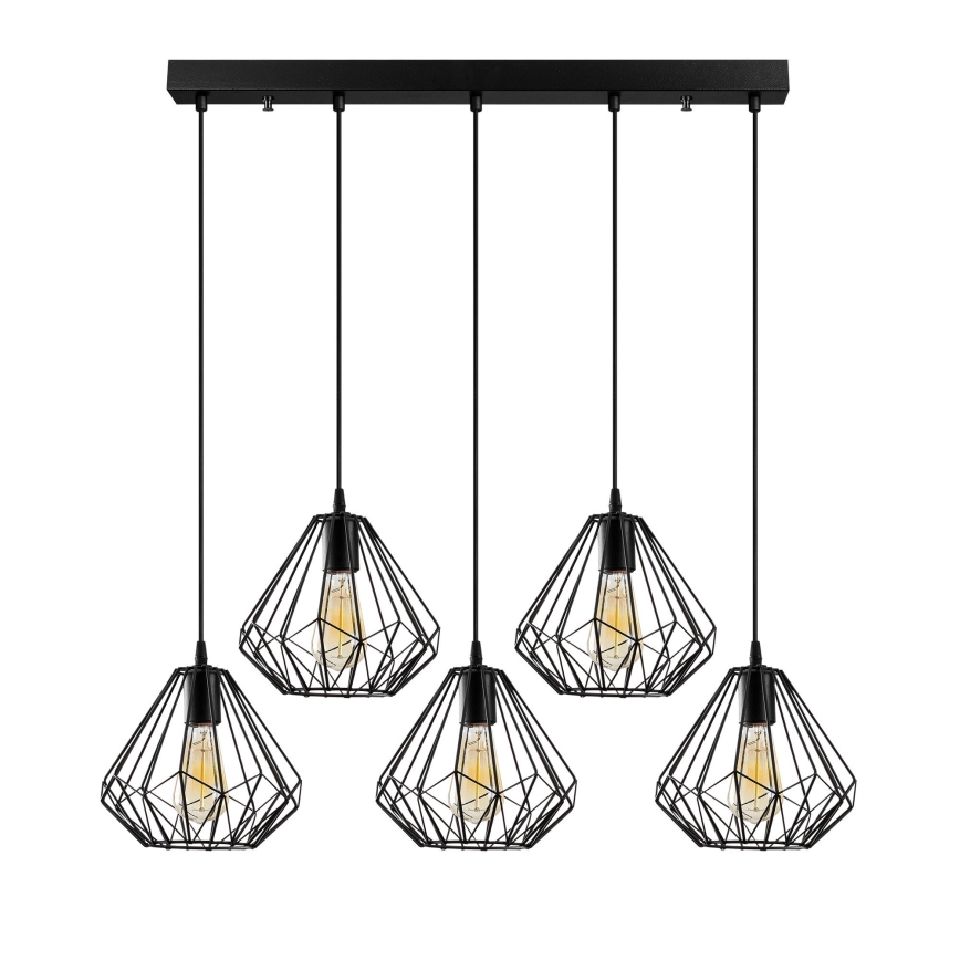 Lestenec na vrvici DIAMOND 5xE27/100W/230V