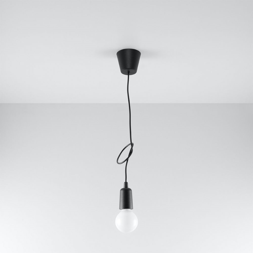 Lestenec na vrvici DIEGO 1xE27/60W/230V