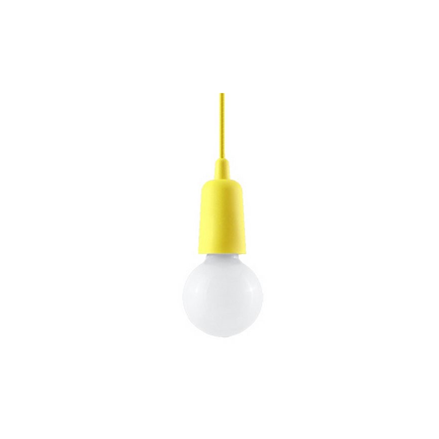 Lestenec na vrvici DIEGO 1xE27/60W/230V rumena