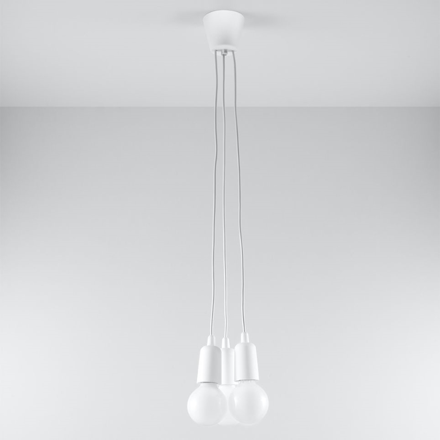 Lestenec na vrvici DIEGO 3xE27/60W/230V