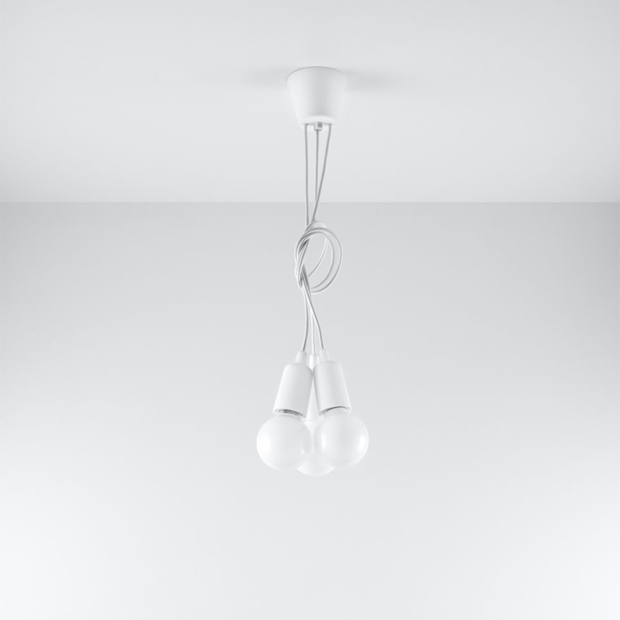 Lestenec na vrvici DIEGO 3xE27/60W/230V