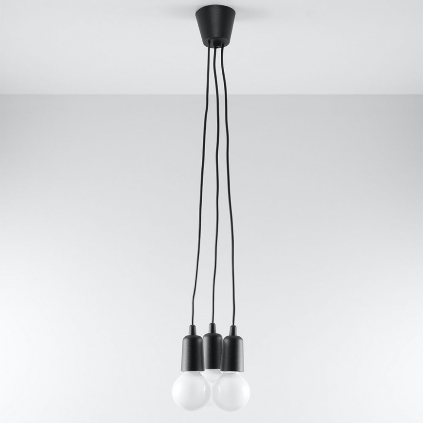 Lestenec na vrvici DIEGO 3xE27/60W/230V