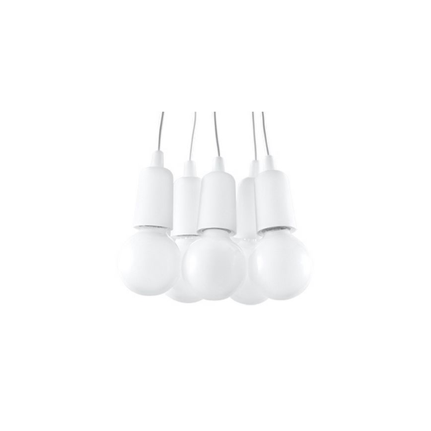 Lestenec na vrvici DIEGO 5xE27/60W/230V