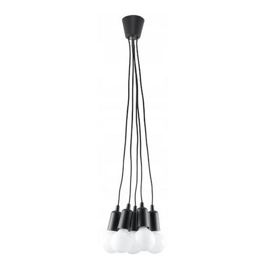 Lestenec na vrvici DIEGO 5xE27/60W/230V