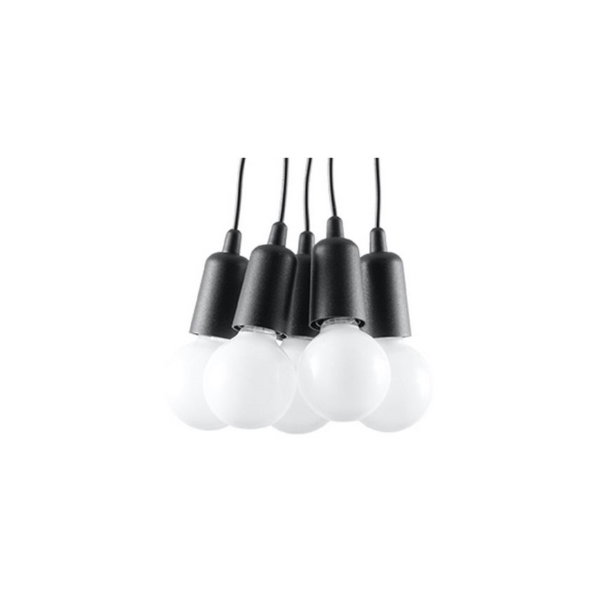 Lestenec na vrvici DIEGO 5xE27/60W/230V