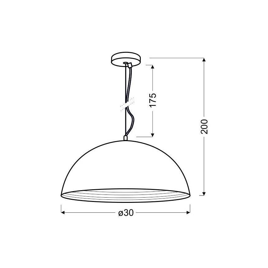 Lestenec na vrvici DORADA 1xE27/60W/230V