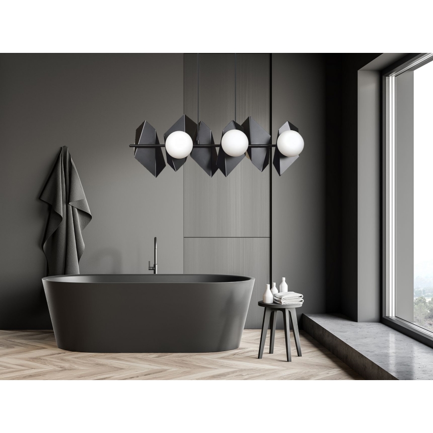 Lestenec na vrvici DRIFTON 6xE14/10W/230V črna