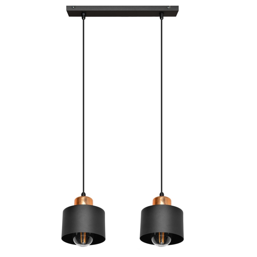 Lestenec na vrvici EDISON 2xE27/15W/230V