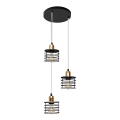 Lestenec na vrvici EDISON 3xE27/15W/230V