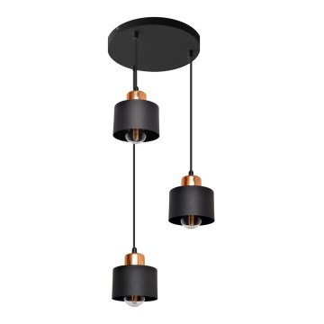 Lestenec na vrvici EDISON 3xE27/15W/230V