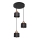 Lestenec na vrvici EDISON 3xE27/15W/230V
