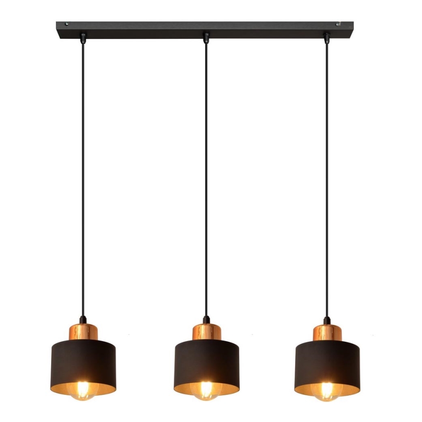 Lestenec na vrvici EDISON 3xE27/15W/230V