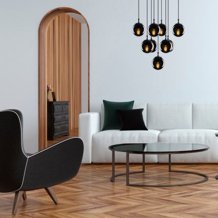 Lestenec na vrvici EFE 9xE27/40W/230V