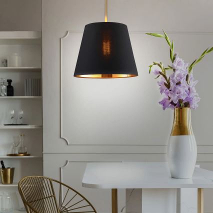 Lestenec na vrvici ELENA 1xE27/20W/230V črna