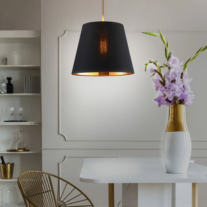 Lestenec na vrvici ELENA 1xE27/20W/230V črna