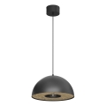 Lestenec na vrvici ELGUND 1xE27/15W/230V pr. 35 cm črna