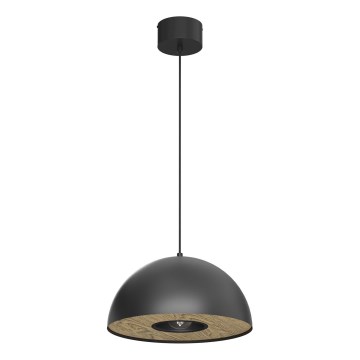 Lestenec na vrvici ELGUND 1xE27/15W/230V pr. 35 cm črna