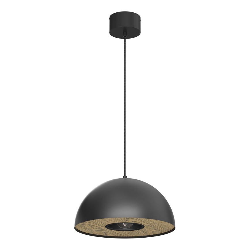 Lestenec na vrvici ELGUND 1xE27/15W/230V pr. 35 cm črna