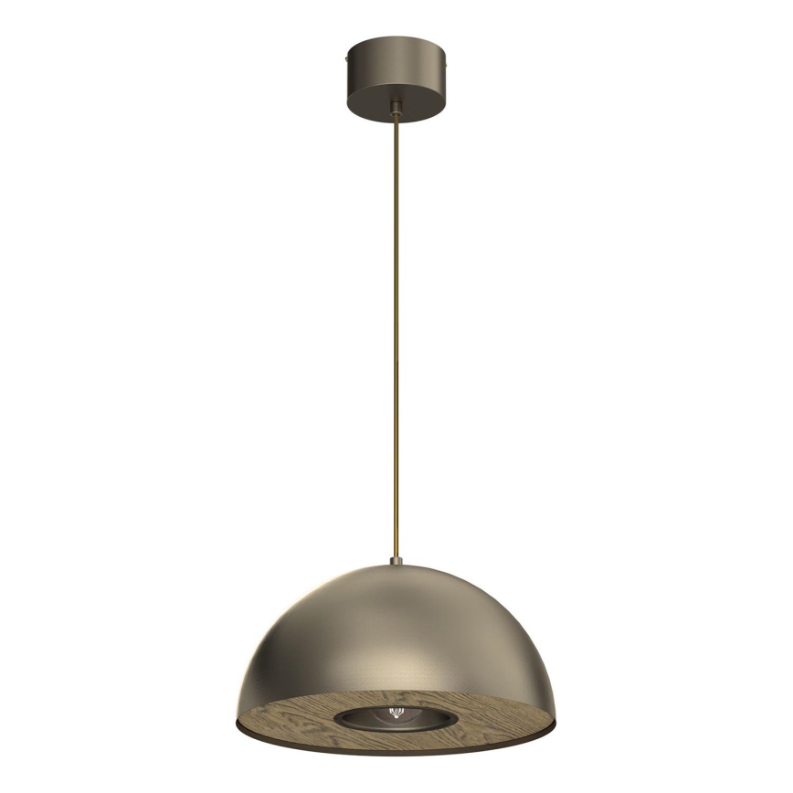 Lestenec na vrvici ELGUND 1xE27/15W/230V pr. 35 cm medenina
